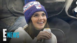 Watch Kendall Jenner Chug a Beer at Rangers Game | E! News