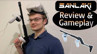 Sanlaki VR Gunstock for Meta Quest 2 Review & Gameplay