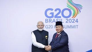 Pertemuan Bilateral Presiden Prabowo dengan PM India Narendra Modi, Rio de Janeiro, 18 November 2024