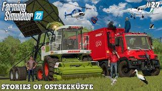 HARVESTING MONSTER GREEN RYE WINDROWS WITH CLAAS JAGUAR 840! | OSTSEEKÜSTE | FS22 | Timelapse #27