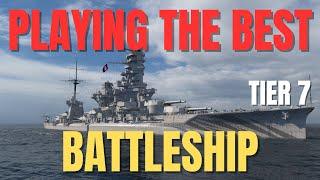 Playing The Best Tier 7 Battleship in World of Warships WOWS