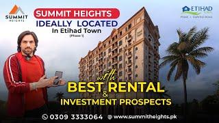 Book Apartments on Installments in Summit Heights Etihad Town Phase 1 03093333064