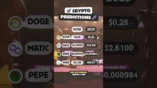  2025 Crypto Forecast: DOGE, MATIC, PEPE, AVAX – Big gains ahead?  #Crypto2025 #D...