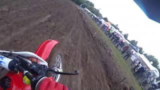 European champ Brad Anderson races a 2-stroke Honda CR500 at Farleigh Castle