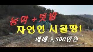 (※농막+텃밭※)농막에 텃밭 있는 산아래 자연인땅 급매물!