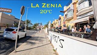 [4K] Beautiful️Sunny Monday Morning Walking Tour⎮La Zenia Beach to Zenia Boulevard, Costa Blanca 