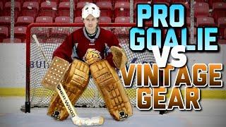 PRO GOALIE vs VINTAGE GEAR • 1980’s Jofa & Cooper Set