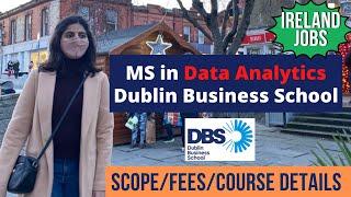 MS in Data Analytics Ireland |  Dublin Business School | Course Details  @aatiyaineurope