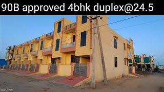 Corner Independent housel 4Bhk Duplex villa l 90B approved lonanble property @ 24.5 lac only