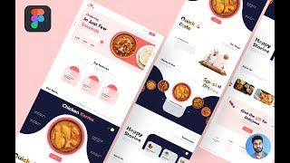 Food Website Design Figma | Food Landing Page Design | PART - 2 | Website App 2021| Figma Tutorial