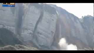 Cliff Collapse Caught on Video