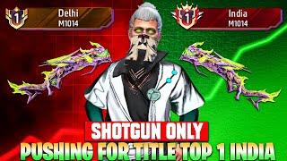 Pushing Top 1 In Shotgun M1014 | Free Fire Solo Rank Pushing With Tips And Tricks | Ep-6