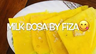 Easy recipe for milk dosa | tasty snack  | Fun with Fiza