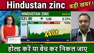 Hindustan zinc share news,hold or sell ? hind zinc share analysis,target,hind zinc share latest news