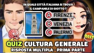 QUIZ DI CULTURA GENERALE  ️🪧 RISPOSTA  MULTIPLA)