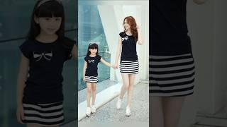 Mom and daughter matching casual wear #shorts #ytshorts #youtubeshorts