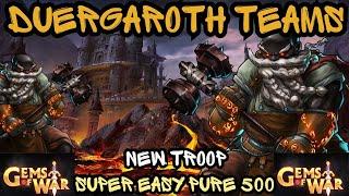 5 Duergaroth Teams H/M/L EASY PURE FACTION 500 plus Deathless | Gems of War Faction Event Guide 2024