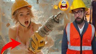 Funniest Construction Site Workers EVER Caught on Camera! #part35 #adamrose #funny #construction