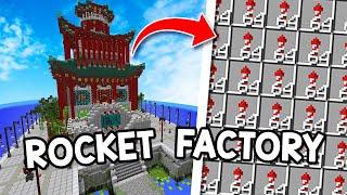 I Built the ULTIMATE FIREWORK ROCKET FACTORY in Minecraft Survival