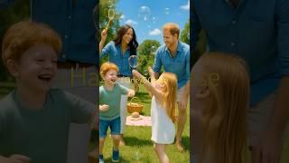 Prince Harry & Kids Bubbles 🫧 #fun #happy #love #family #cute #shorts #bubbles