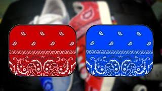 How to custom bandana designs on shoes (adidas) #adidas#bandanas#crips#bloods