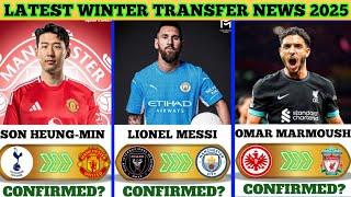  LIONEL MESSI TO MAN CITY ON LOAN  MARMOUSH TO LIVERPOOL  SON TO MAN U || WINTER TRANSFERS 2025