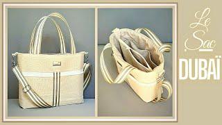 Simple #DIY tutorial: sew the #DUBAÏ handbag and its interior zipped pocket 