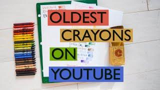 The Oldest Crayola Crayons on YouTube! 100 year old 24 Count Crayola Crayons. Plus Box Repair Tips