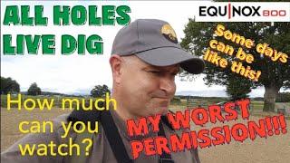 48. Worst Hunt Ever. All Holes Live Dig. Metal Detecting UK. Minelab Equinox 800. Real Detecting