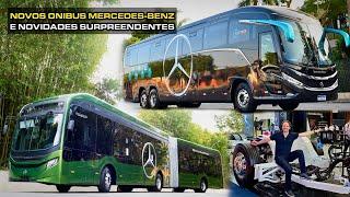 NOVOS ÔNIBUS MERCEDES-BENZ REVELADOS: Veja Lançamentos com Diesel, Elétrico, Rodoviários e Urbanos