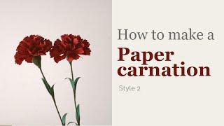 How to make a paper carnations by Deaney Weaney Blooms