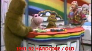 80s Childrens Hardcore 1991-92...Rainbow Bod Rhubarb Simpsons RAVE ON.wmv