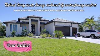 Tour the Luxuries Gulf Access Home Cape Coral Florida