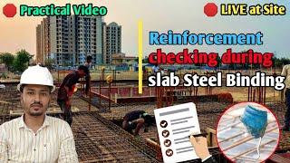 Checklist of Slab Reinforcement Done By the Civil Engineer at Construction Site |