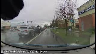 Dashcam near miss no car crash