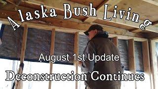 Alaska wilderness survival. Remote living in the Alaskan Bush!  ...August Update #1