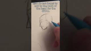 how i draw side view #art #arttutorial #tutorial #sideview #fyp
