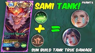 SUN TANK  FULL DAMAGE DARK SYSTEM VS. ENIMIES TOXIC - TOP GLOBAL SUN BUILD DAMAGE ~ MOBILE LEGENDS