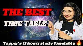 The best time table for every student | Time management for students | Topper’s Time table