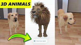 How to Use Google 3D Animals | View in your Own Space