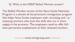 What is the NSNP Skilled Worker stream?