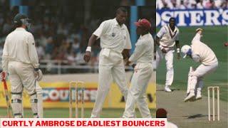 Curtly Ambrose 10 Dangerous Bouncer In Cricket History Ever | Legend Curtly Ambrose