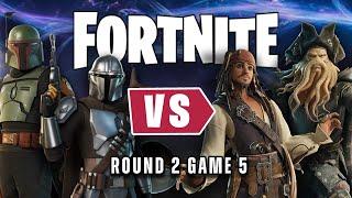 The Mandalorian & Boba Fett vs Jack Sparrow & Davy Jones in Fortnite | Round 2 - Game 5