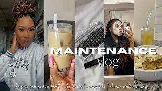 MAINTENANCE VLOG || DIY Passion Twists || DIY Lashes || New Nails || Self Care & More