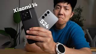 Day in the life with Xiaomi 14 and s24 - best small phone?