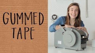 How to Use Gummed Paper Tape