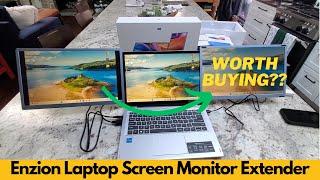 Enzion Laptop Screen Monitor Extender, Wider 1080P FHD Portable Monitor for Laptop | Worth Buying?