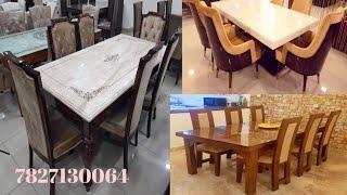 15+ Latest Luxury Dining Tables With Chair Design|| dining table|| amarjeet furniture 7827130064||