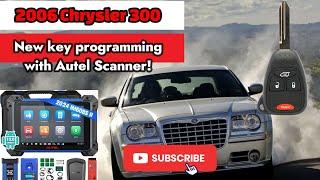 How to program blade key on a 2006 Chrysler 300 using autel IM608