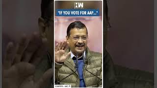 #Shorts | "If you vote for AAP..." | Arvind Kejriwal | Delhi Assembly Elections 2025 | BJP